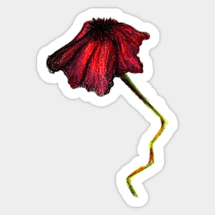 Defeat - Flower Feelings Sticker